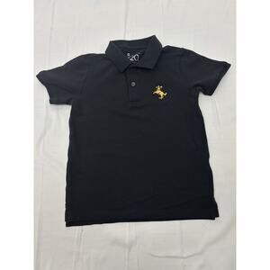 Giordano Junior Boys Black Short Sleeve Polo 120 cm Preppy 6-7 Years